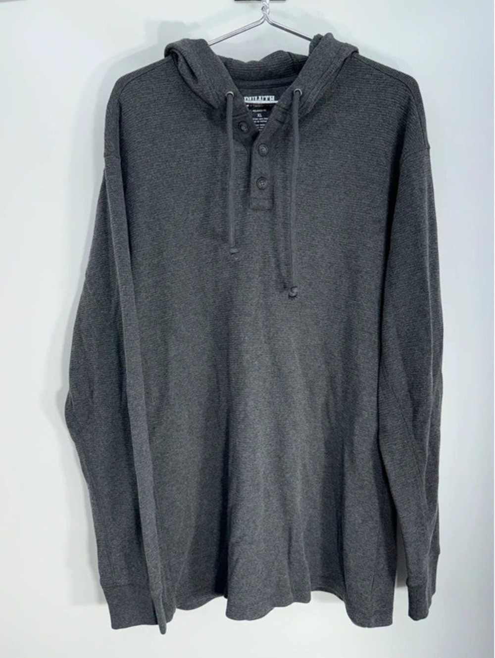 Duluth Trading Relaxed Fit Hoodie Sweatshirt XL Gray Cotton Polyester